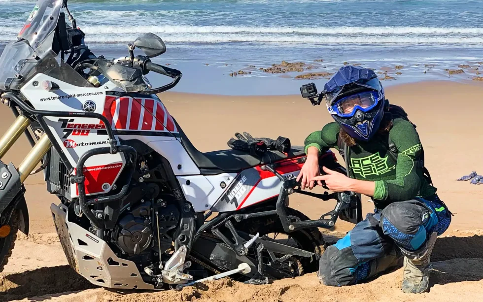 Marruecos en moto de alquiler: Plage Blanque y Anti-Atlas Off Road desde Agadir