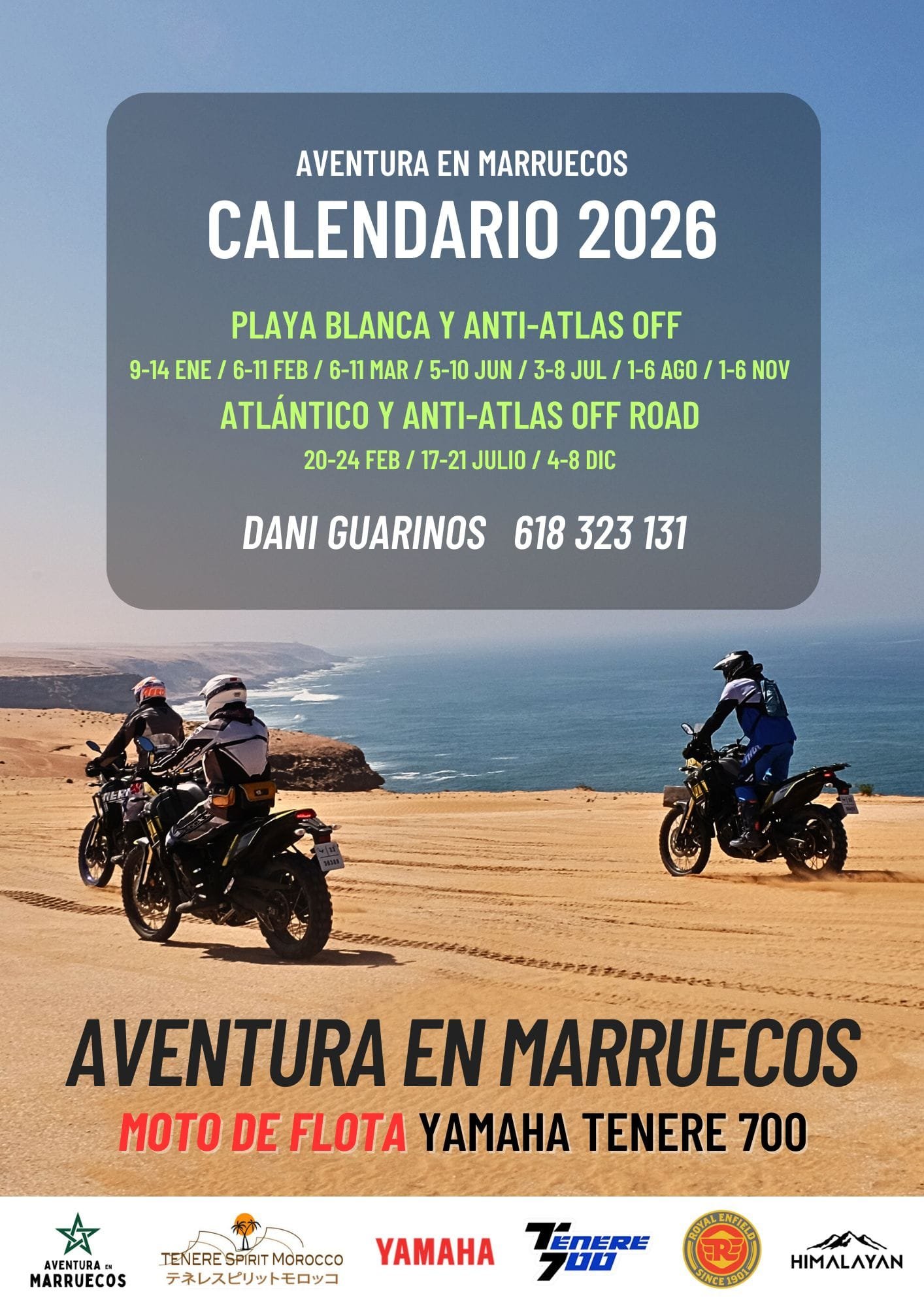 Calendario 2026 Aventura en Marruecos