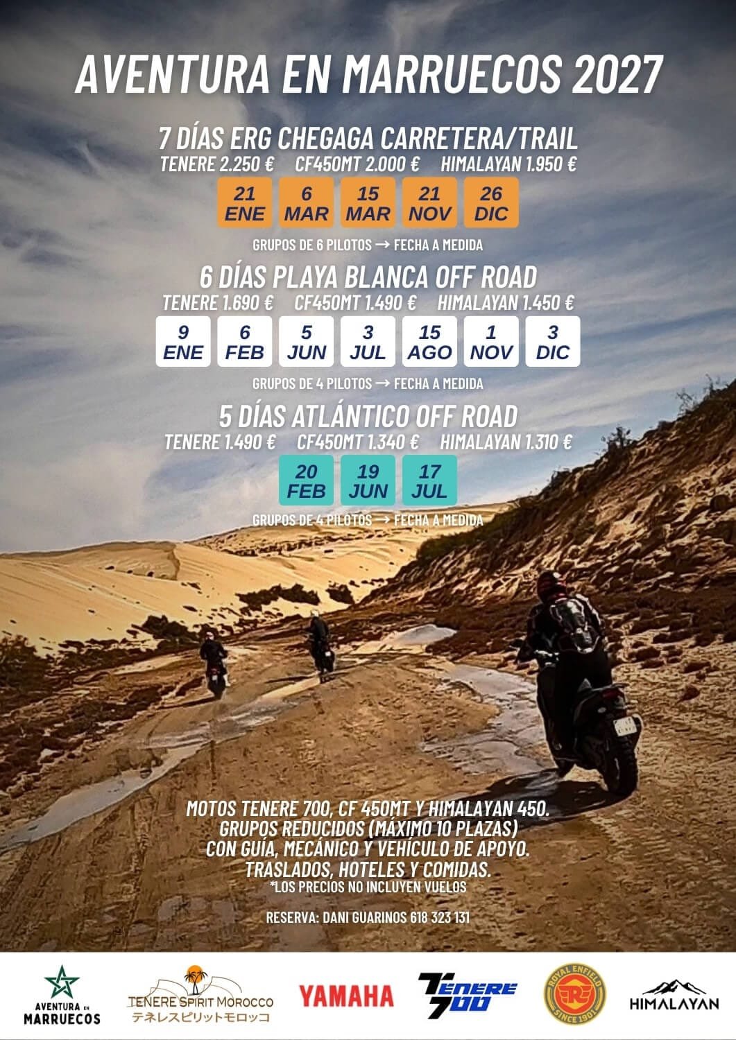 Calendario 2026 Aventura en Marruecos